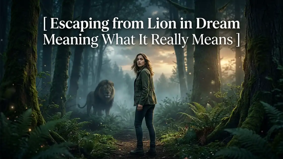 Escaping from Lion in Dream Meaning