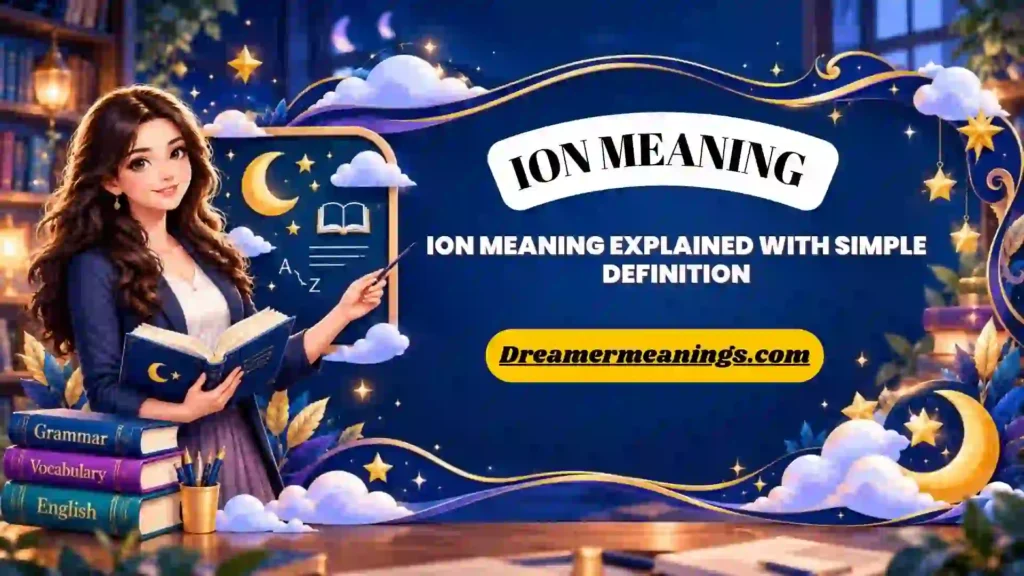 Ion Meaning Explained With Simple Definition